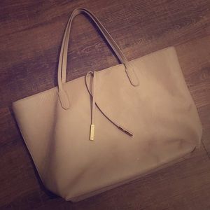 Nude/taupe tote